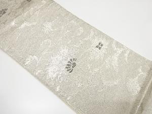 アンティーク　花唐草模様織り出し袋帯（材料）